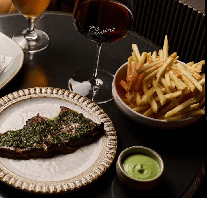 Wednesday steak night at Olivine